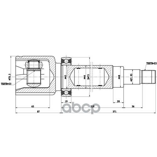 Шрус Внутренний | Перед Прав | Zikmar арт. Z87932R