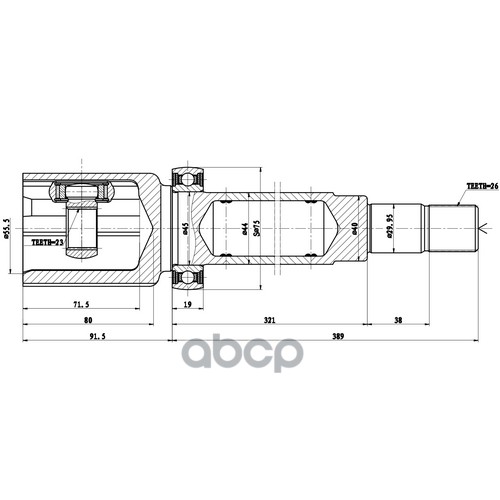 Шрус Внутренний | Перед Прав | Zikmar арт. Z87934R
