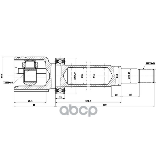 Шрус Внутренний | Перед Прав | Zikmar арт. Z87936R