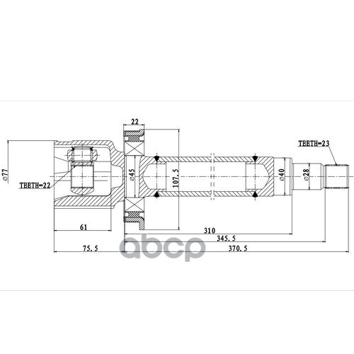 Шрус Внутренний | Перед Прав | Zikmar арт. Z87949R