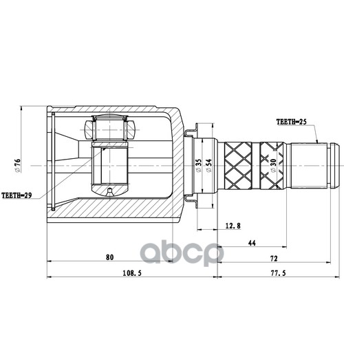 Шрус Внутренний | Перед | Zikmar арт. Z87981R