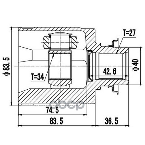 Шрус Внутренний | Перед Прав | Zikmar арт. Z88918R