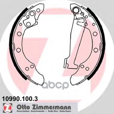 Колодки Тормозные Барабанные Audi  Seat  Skoda  Vag Zimmermann арт. 10990.100.3