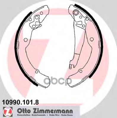 Колодки Тормозные Барабанные Renault  Jeep Zimmermann арт. 10990.101.8