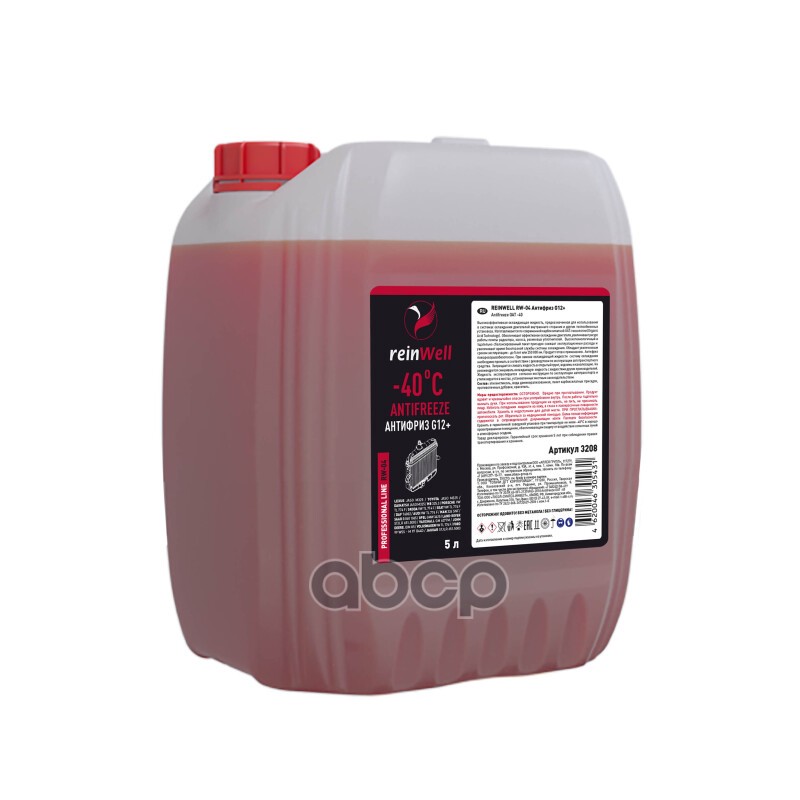3208 Reinwell Антифриз Reinwell  G12  (5Л) reinWell арт. 3208