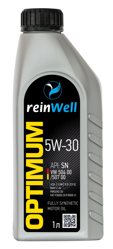 reinWell Масло Моторное Синтетическое 5W30 Sn, C3 1Л