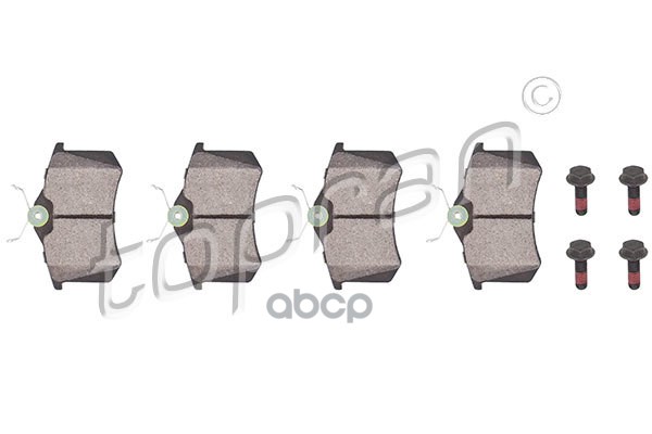Колодки тормозные дисковые (замена для HP-103074755) topran арт. 103074001