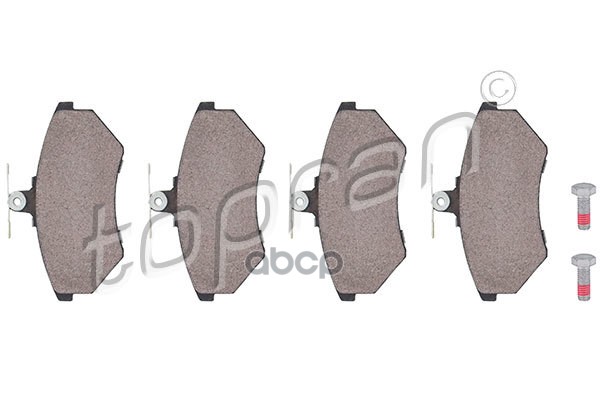 Колодки тормозные дисковые (замена для HP-103529755) topran арт. 103529001