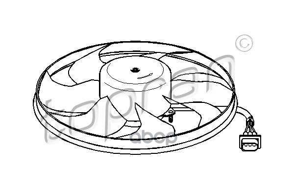 Вентилятор Охлаждения Двигателя (Замена Для Hp-111441755) topran арт. 111441001