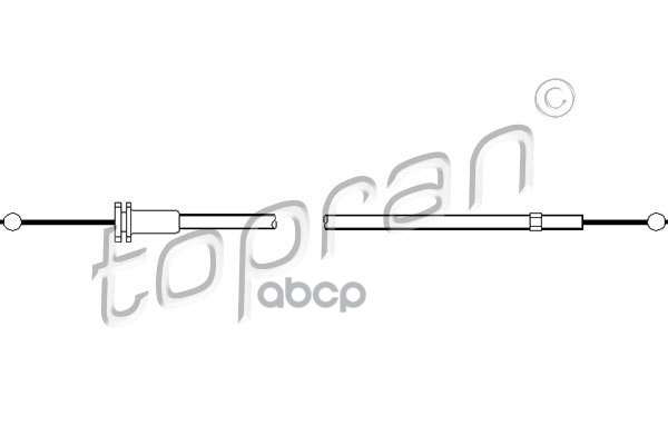 Трос Капота (Замена Для Hp-113424595) topran арт. 113424001