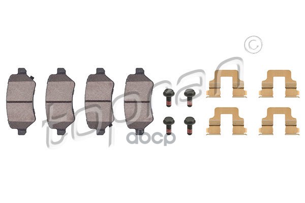 Колодки тормозные дисковые (замена для HP-206839755) topran арт. 206839001