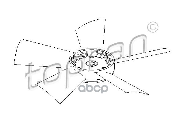 Крыльчатка Вентилятора Радиатора (Замена Для Hp-401191755) topran арт. 401191001