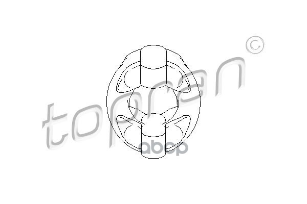 Крепление Глушителя (Замена Для Hp-500184685) topran арт. 500184001