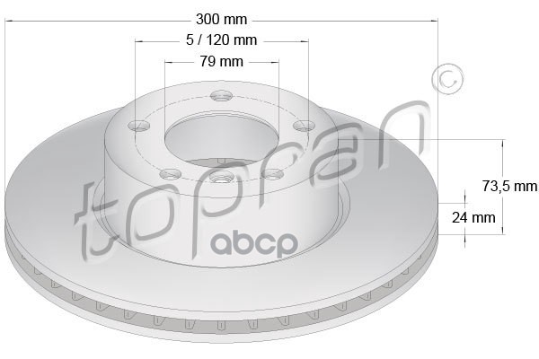 Диск Тормозной (Замена Для Hp-500947755) topran арт. 500947001